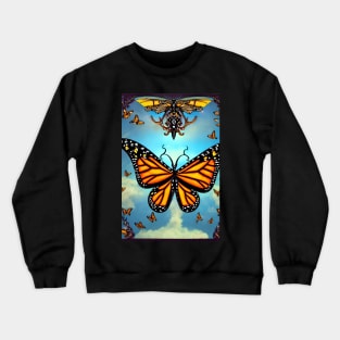 Butterfly by design of creative work Crewneck Sweatshirt